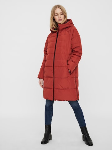 VERO MODA Winter Coat 'Helga' in Red