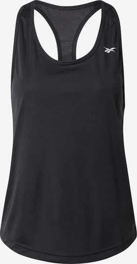 Reebok Sport Αθλητικό τοπ σε μαύρο / λευκό, Άποψη προϊόντος
