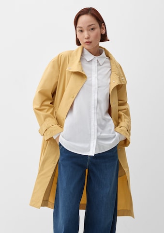 s.Oliver Between-Seasons Coat in Yellow: front