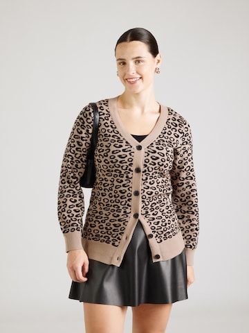 Geacă tricotată 'VMCNANCY' de la Vero Moda Curve pe bej: față