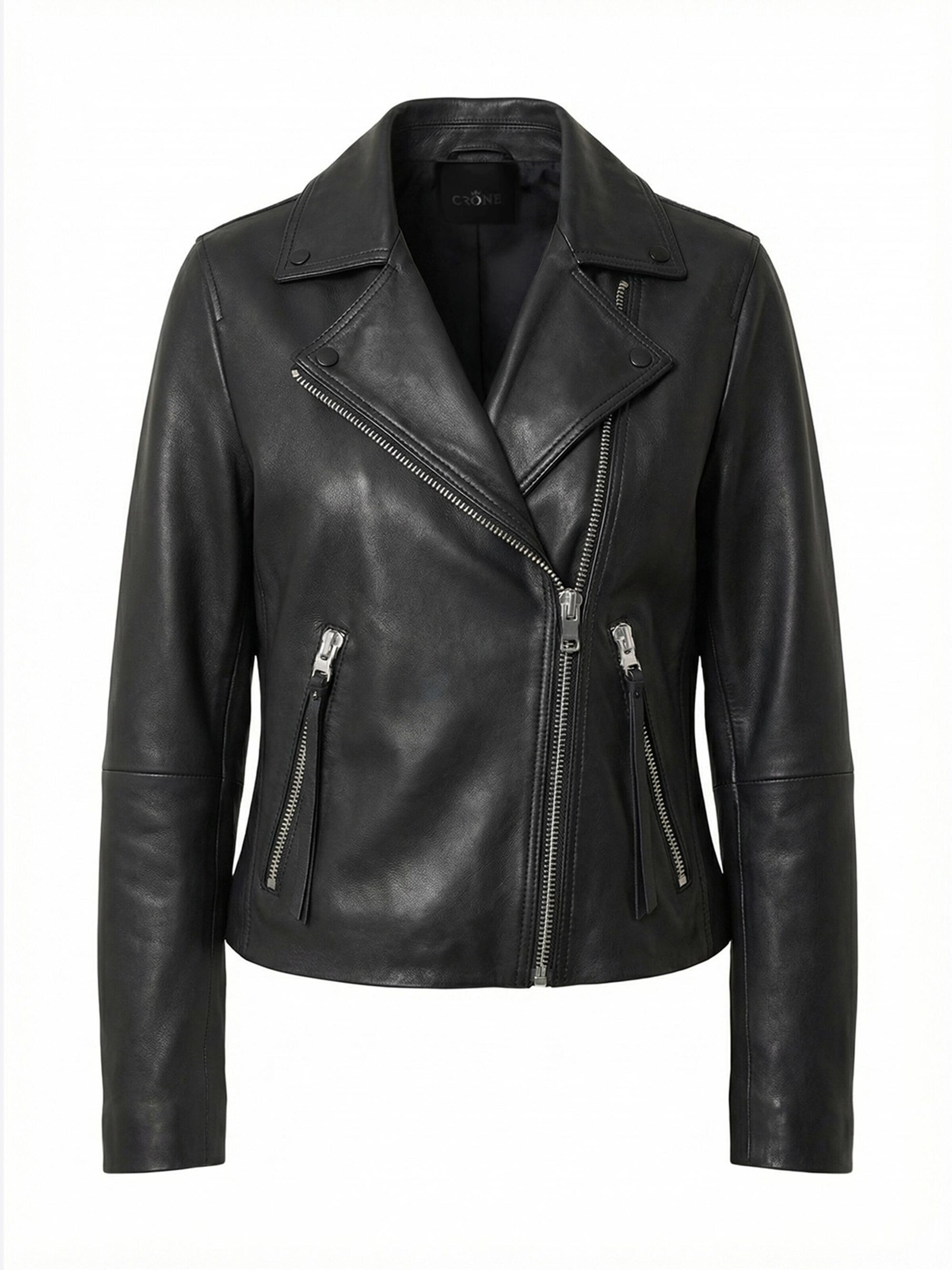 Crone Between-Season Jacket 'JULIE' in Black: front