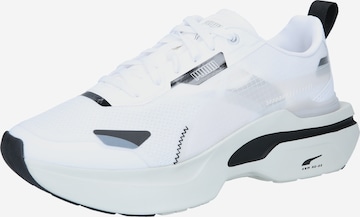 PUMA - Zapatillas deportivas bajas en blanco: frente