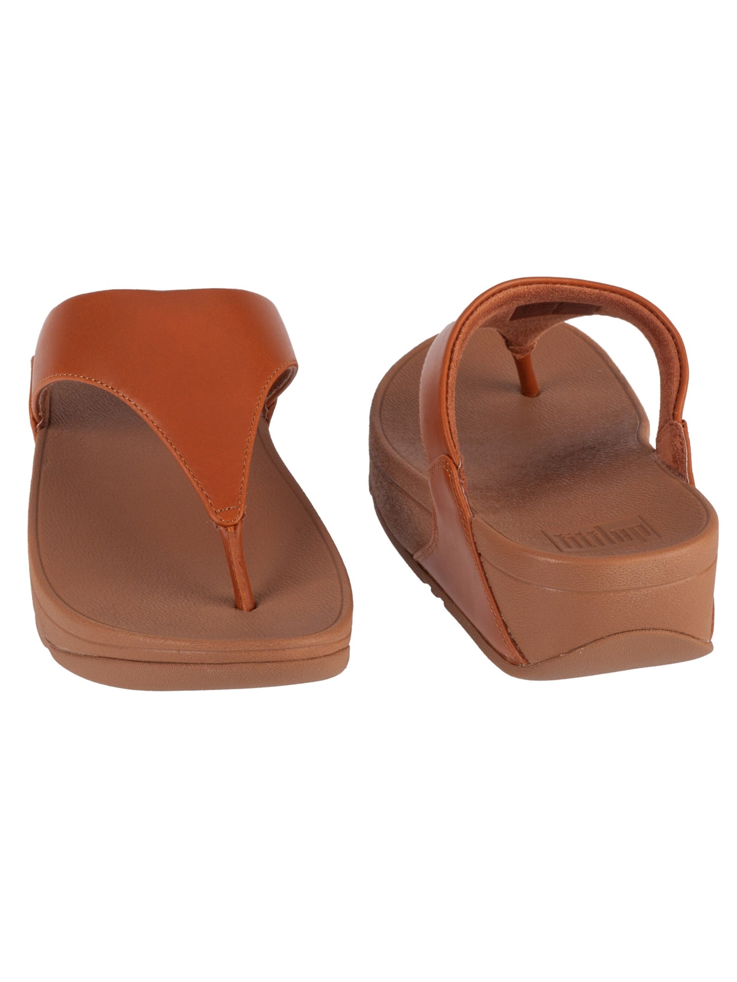 FitFlop T-bar sandals 'FitFlop Lulu' in Brown