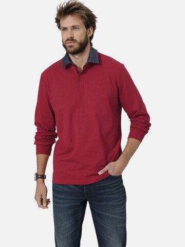 BABISTA Langarm-Poloshirt ' Silvetto ' in Rot: Vorderseite