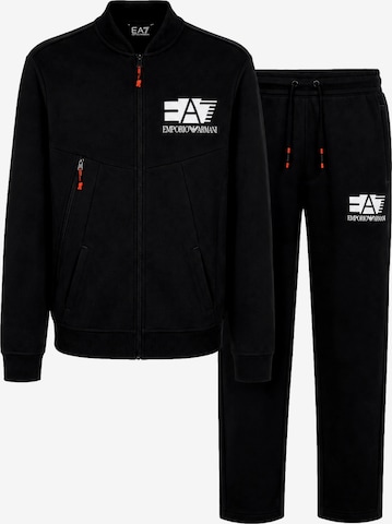 EA7 Emporio Armani Sweat suit in Black: front