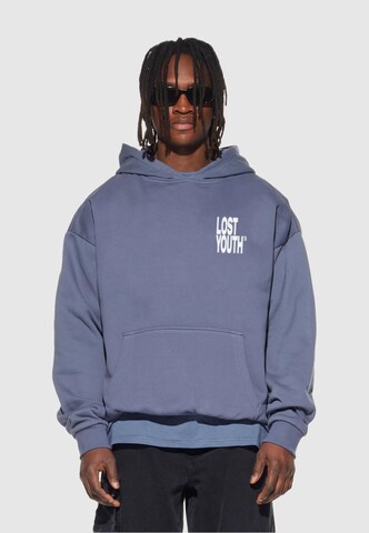 Lost Youth Sweatshirt 'Life Is Sweet' in Blau