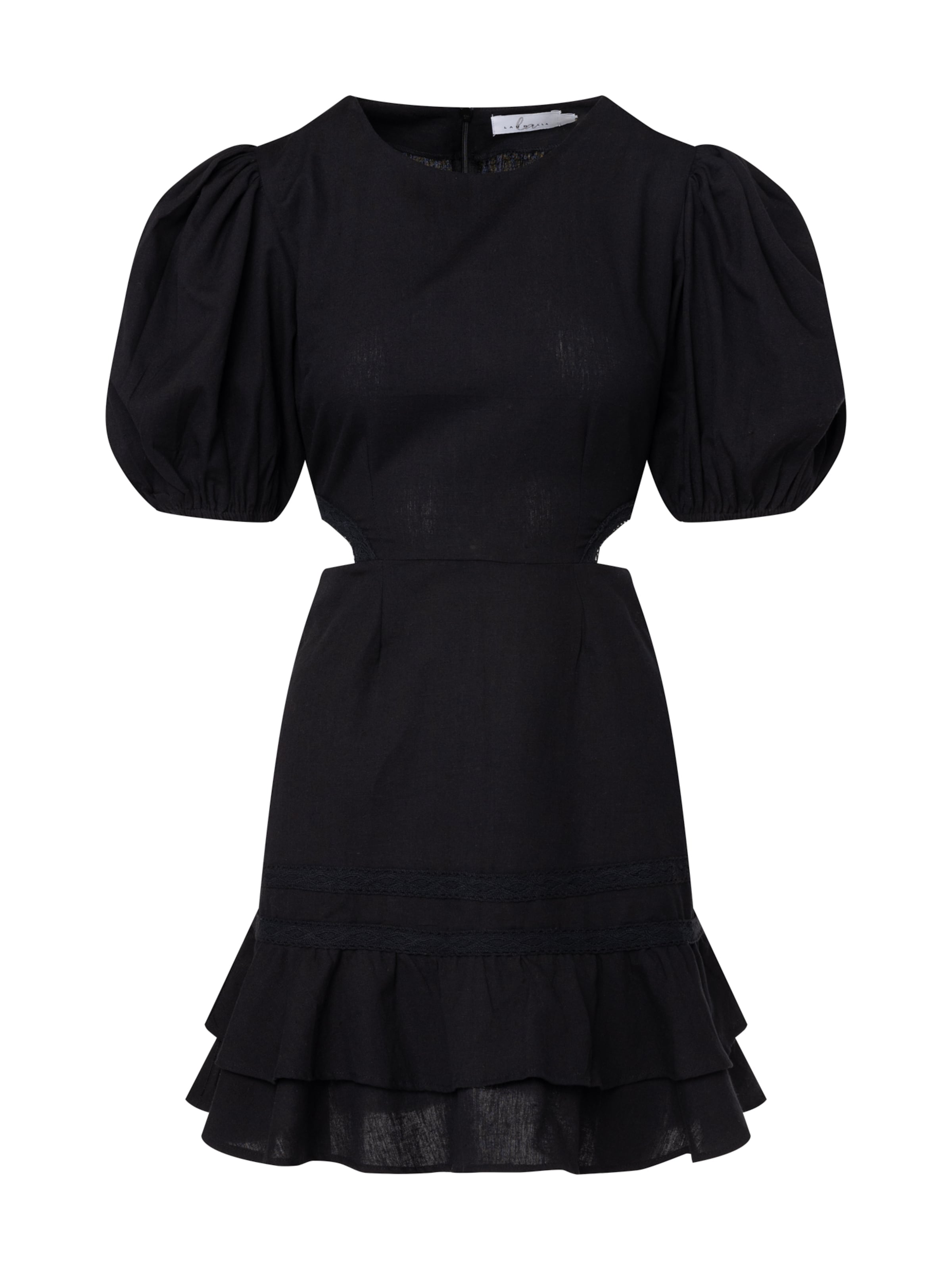 melns Laurella Kleita: no priekšpuses