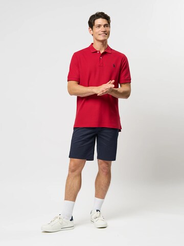 U.S. POLO ASSN. Regular fit Overhemd 'Alfred' in Rood