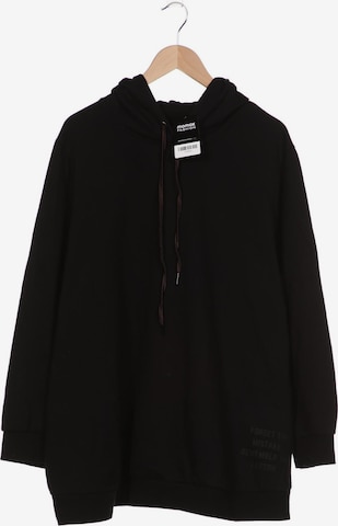 Zizzi Sweatshirt & Zip-Up Hoodie in XL in Black: front