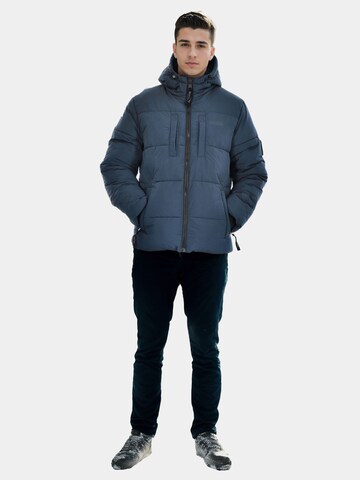 Alessandro Salvarini Winter Jacket in Blue