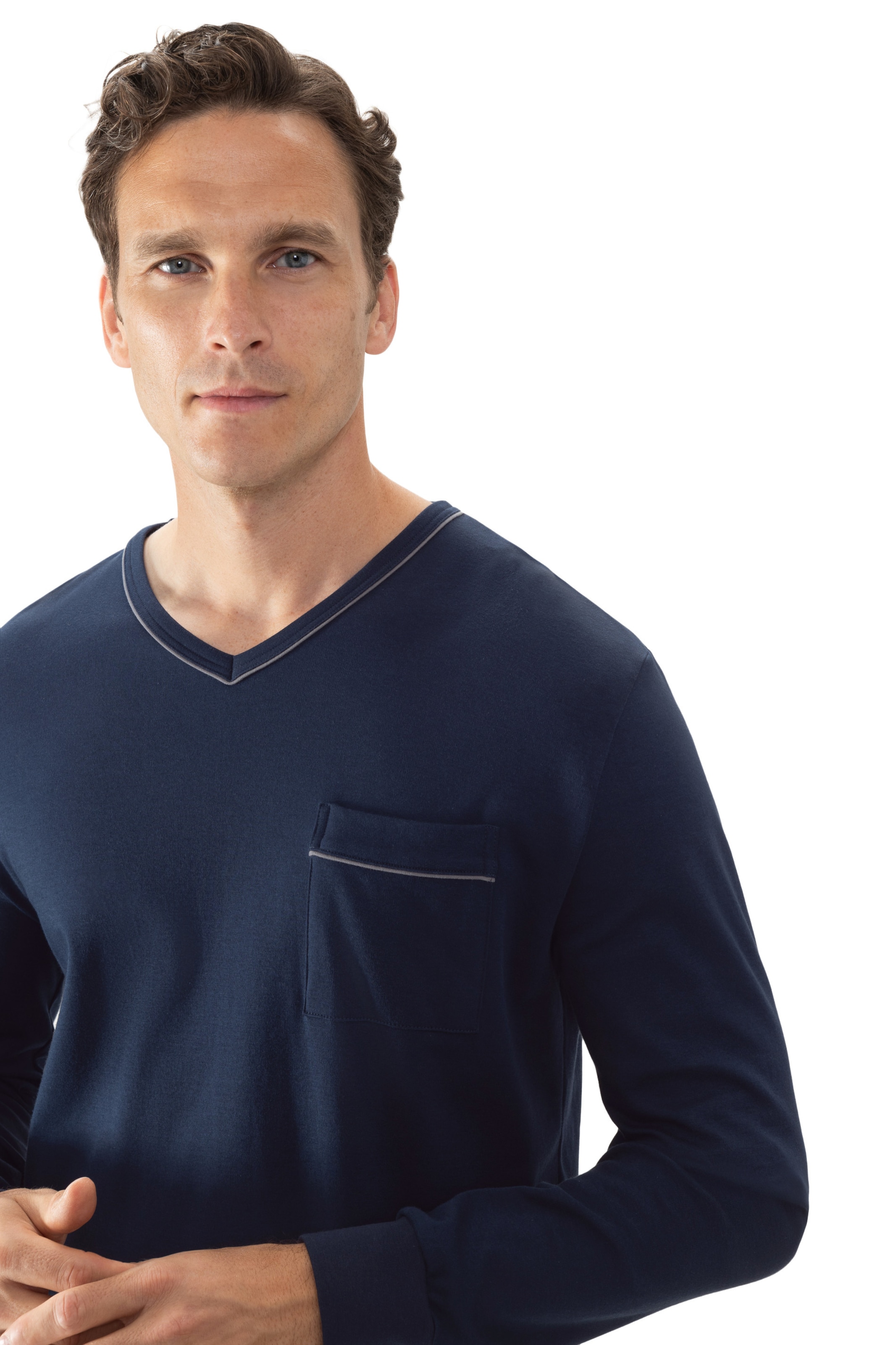 Pyjama long 'Pure Night' Mey en bleu