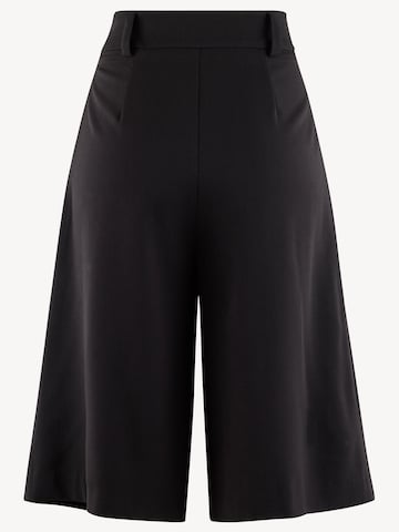 Tamaris Regular Broek 'Bermuda' in Zwart