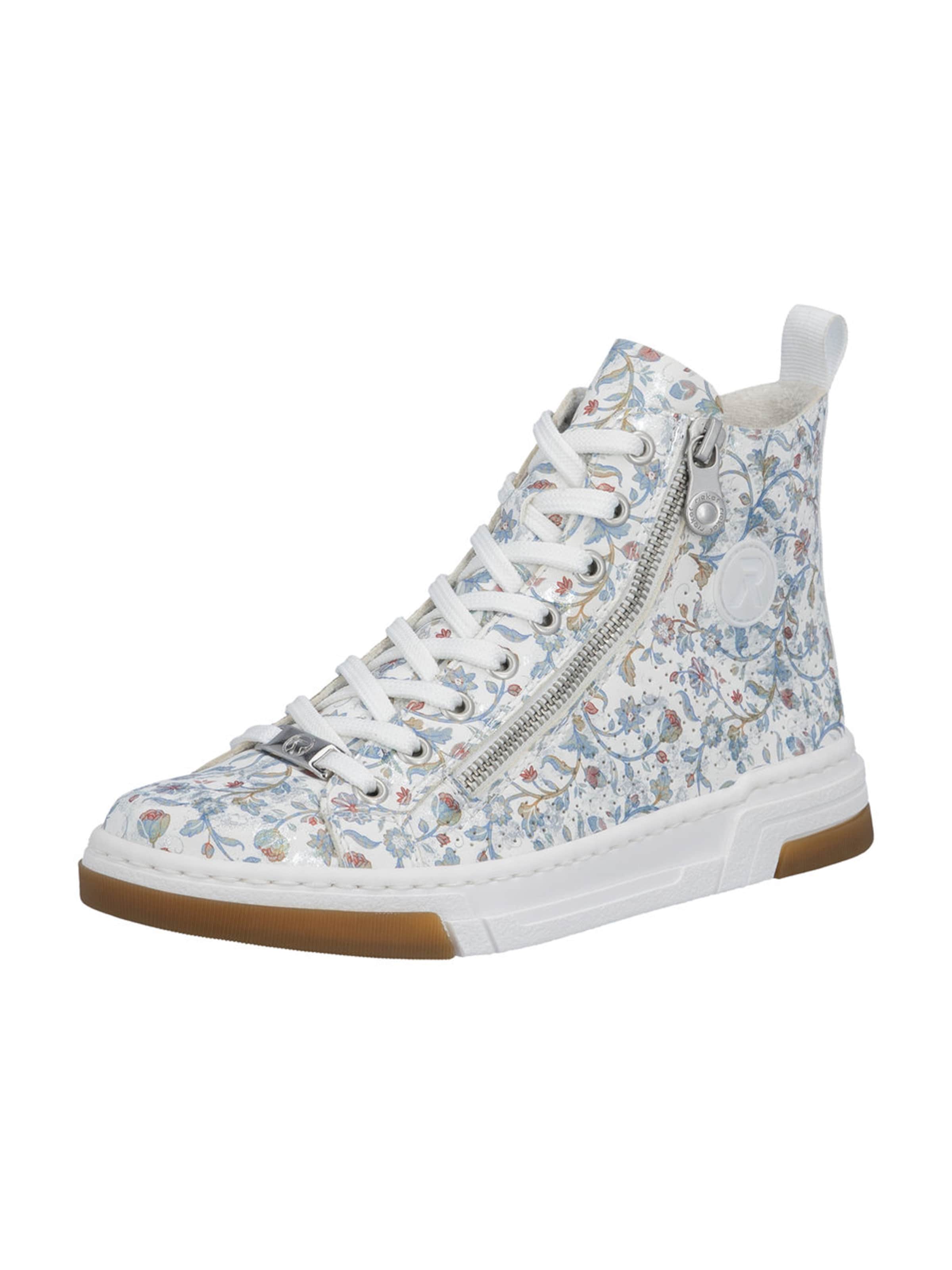 Rieker Visoke tenisice u svijetloplava / smeđa / bijela, Pregled proizvoda