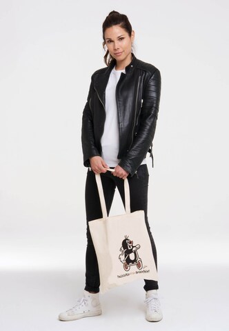 LOGOSHIRT Shopper 'Der kleine Maulwurf' in Beige