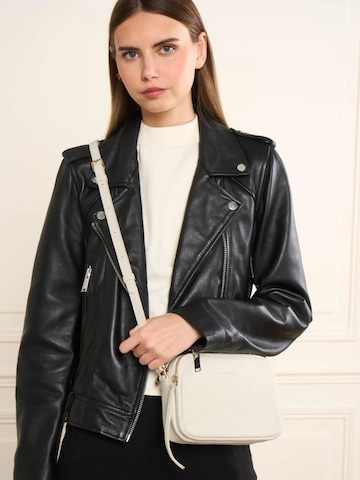 LANCASTER Paris - Mala de ombro 'Lancaster Sac trotteur Zippé S Dune Blanc' em branco: frente