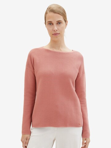 Pull-over TOM TAILOR en rose : devant