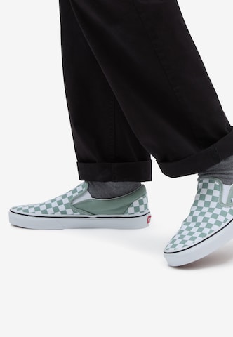VANS - Sapato Slip-on em verde: frente