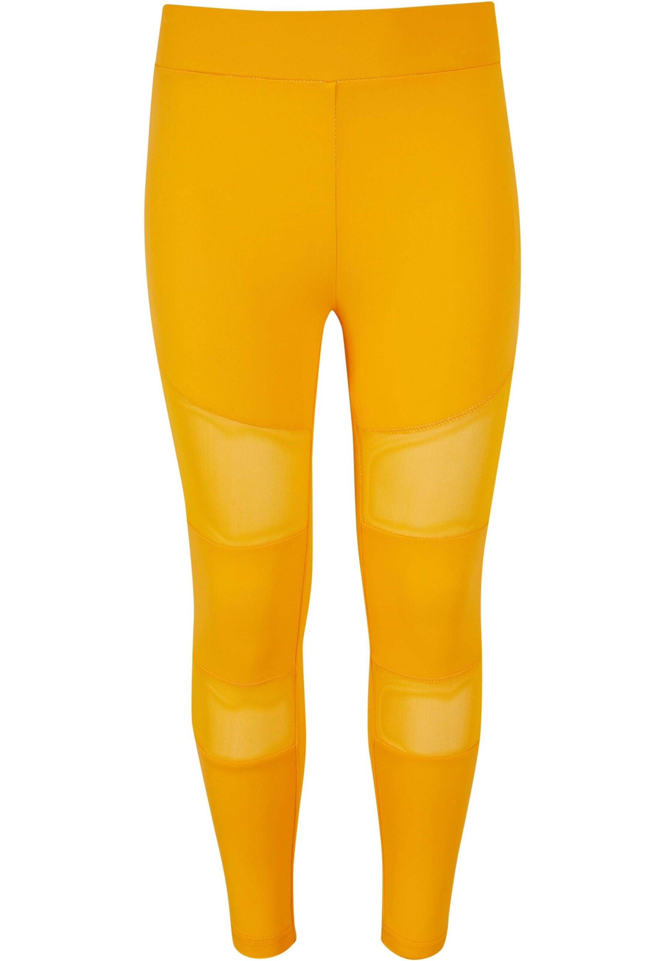 Urban Classics Leggings in Yellow: front