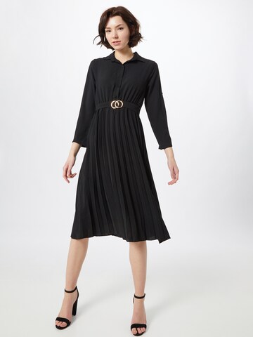 Mela London Shirt Dress in Black: front