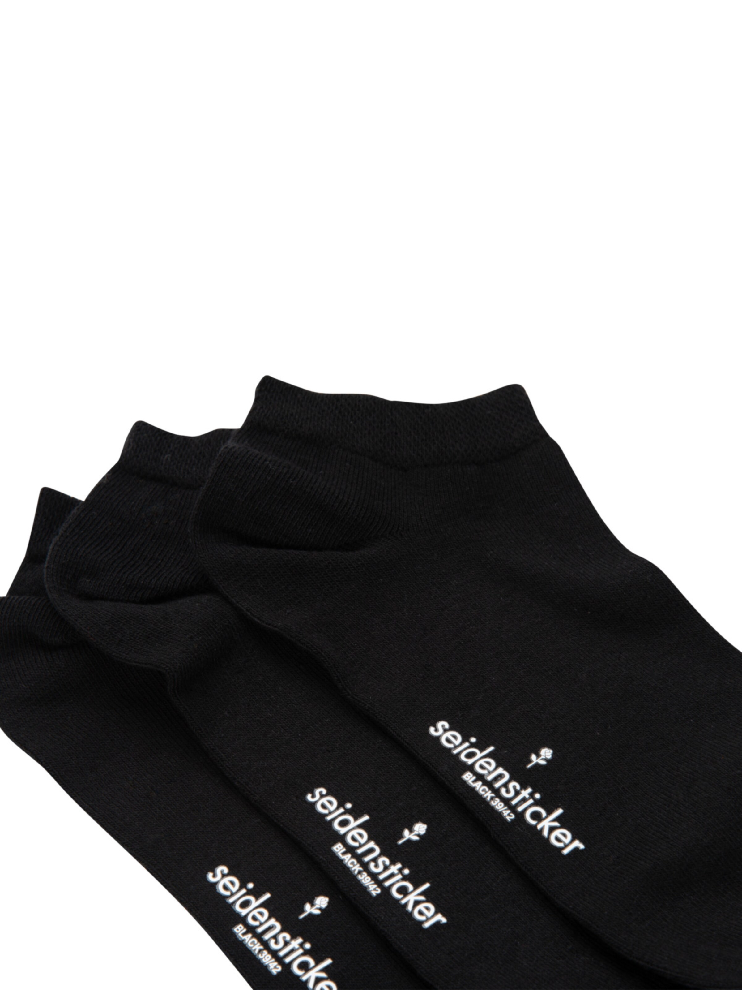 SEIDENSTICKER Socks 'Schwarze Rose' in Black