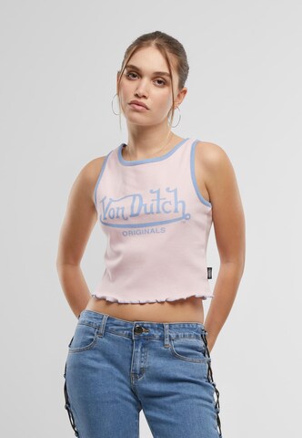 Von Dutch Originals Top 'Ashley' in Pink: front