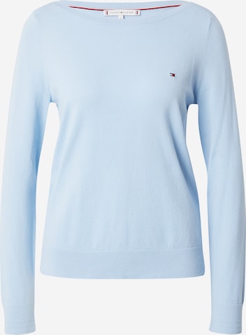 mėlyna TOMMY HILFIGER Megztinis: priekis