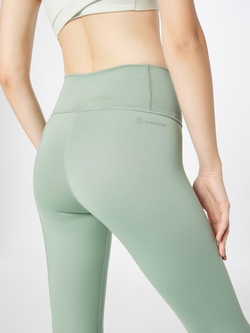 ADIDAS SPORTSWEAR Skinny Workout Pants 'Optime' in Green