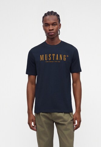 Maglietta 'Austin' di MUSTANG in blu: frontale