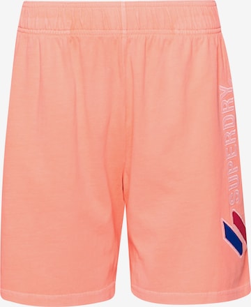 Superdry Loosefit Broek in Roze: voorkant