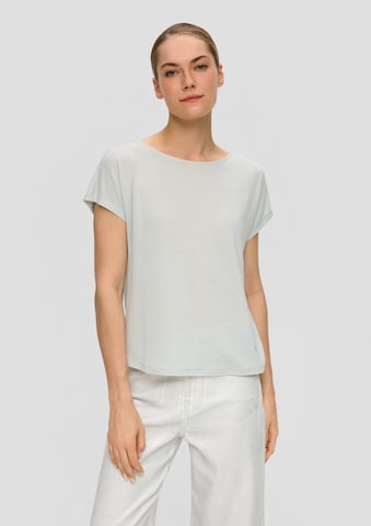 T-shirt s.Oliver BLACK LABEL en blanc : devant