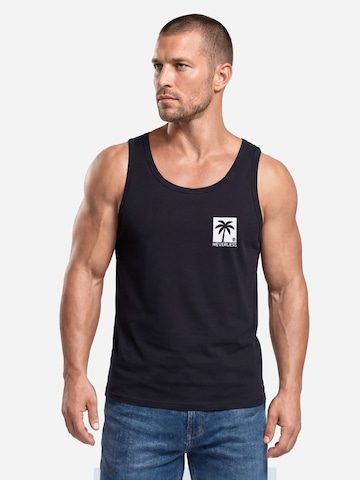 Neverless Shirt 'Palmen' in Schwarz: Vorderseite