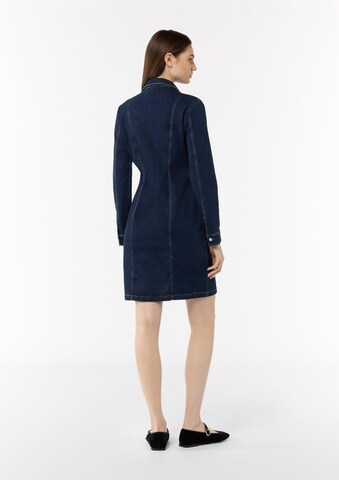 comma casual identity Shirt Dress in Blue: back