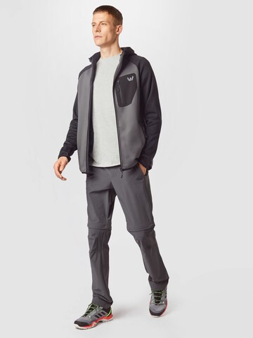 Whistler Athletic Fleece Jacket 'Salen' in Grey