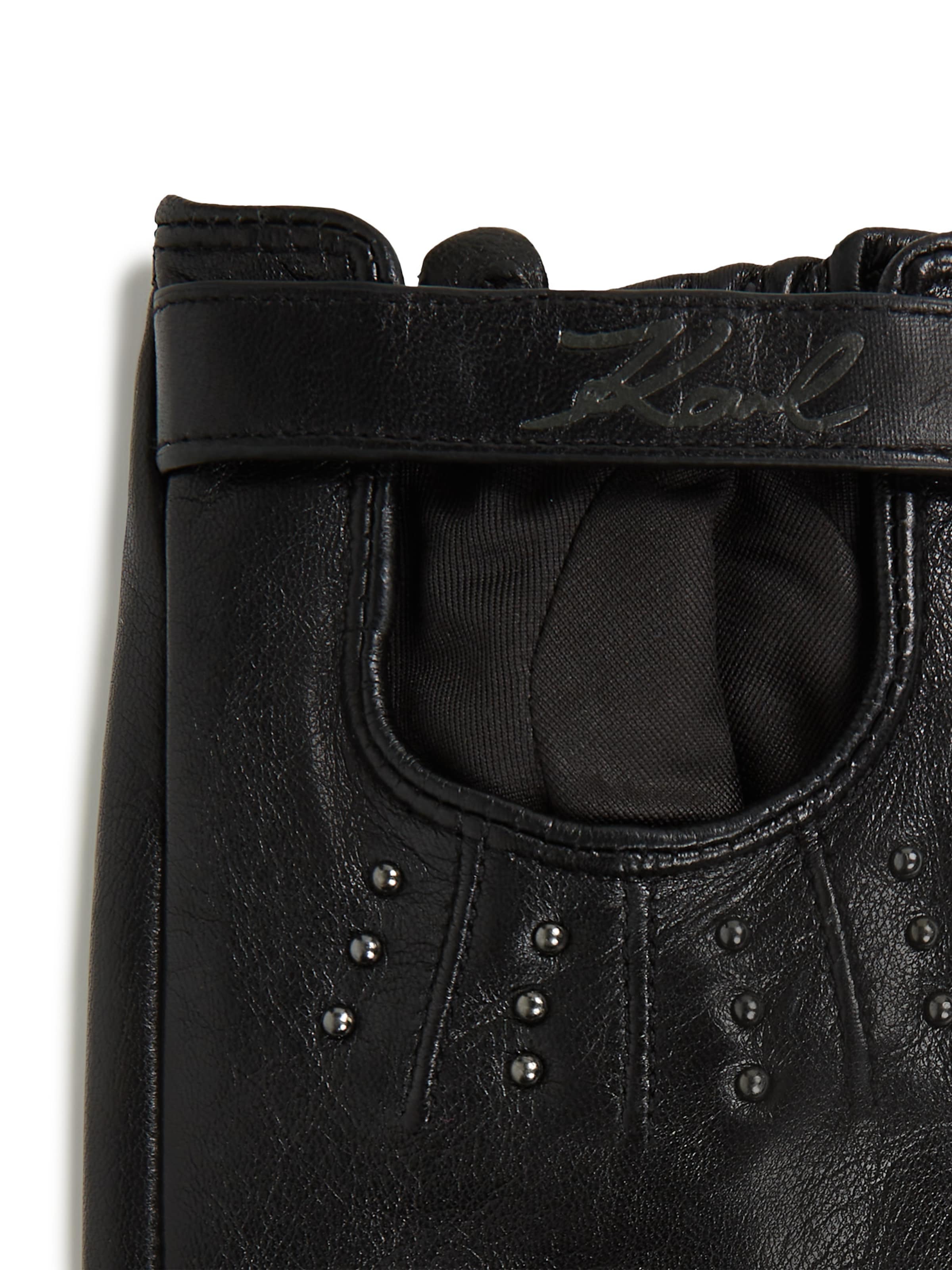 Karl Lagerfeld Перчатки с короткими пальцами в Черный