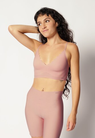 Bustier Soutien-gorge 'Micro Lovers' Skiny en rose : devant