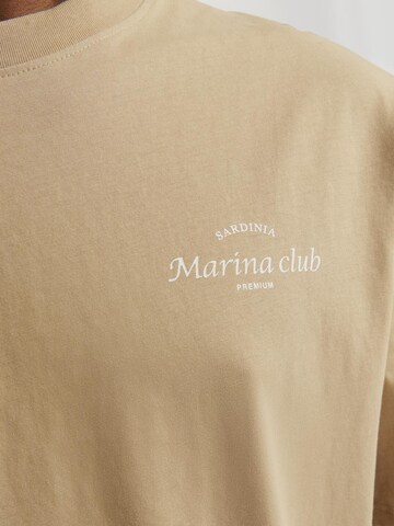 T-Shirt 'Ocean Club' JACK & JONES en beige