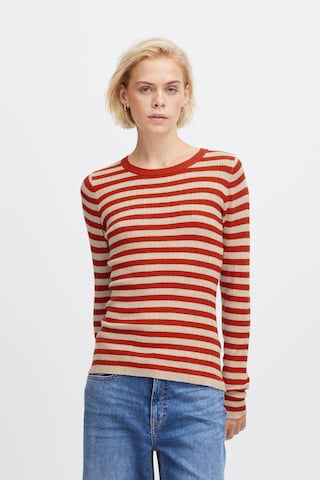 ICHI Pullover 'Mafa' in Rot: Vorderseite