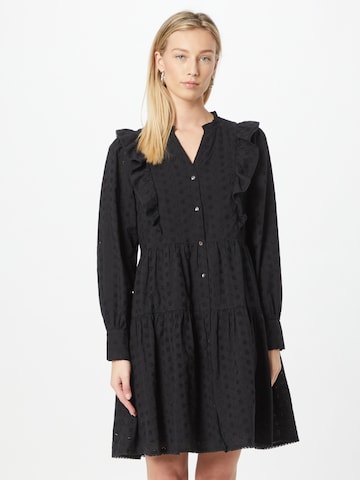 Robe-chemise 'Sanna' Y.A.S en noir : devant