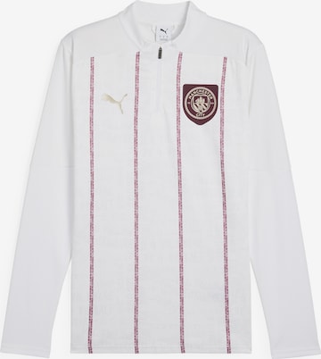 T-Shirt fonctionnel 'Manchester City Pre-Match' PUMA en blanc : devant