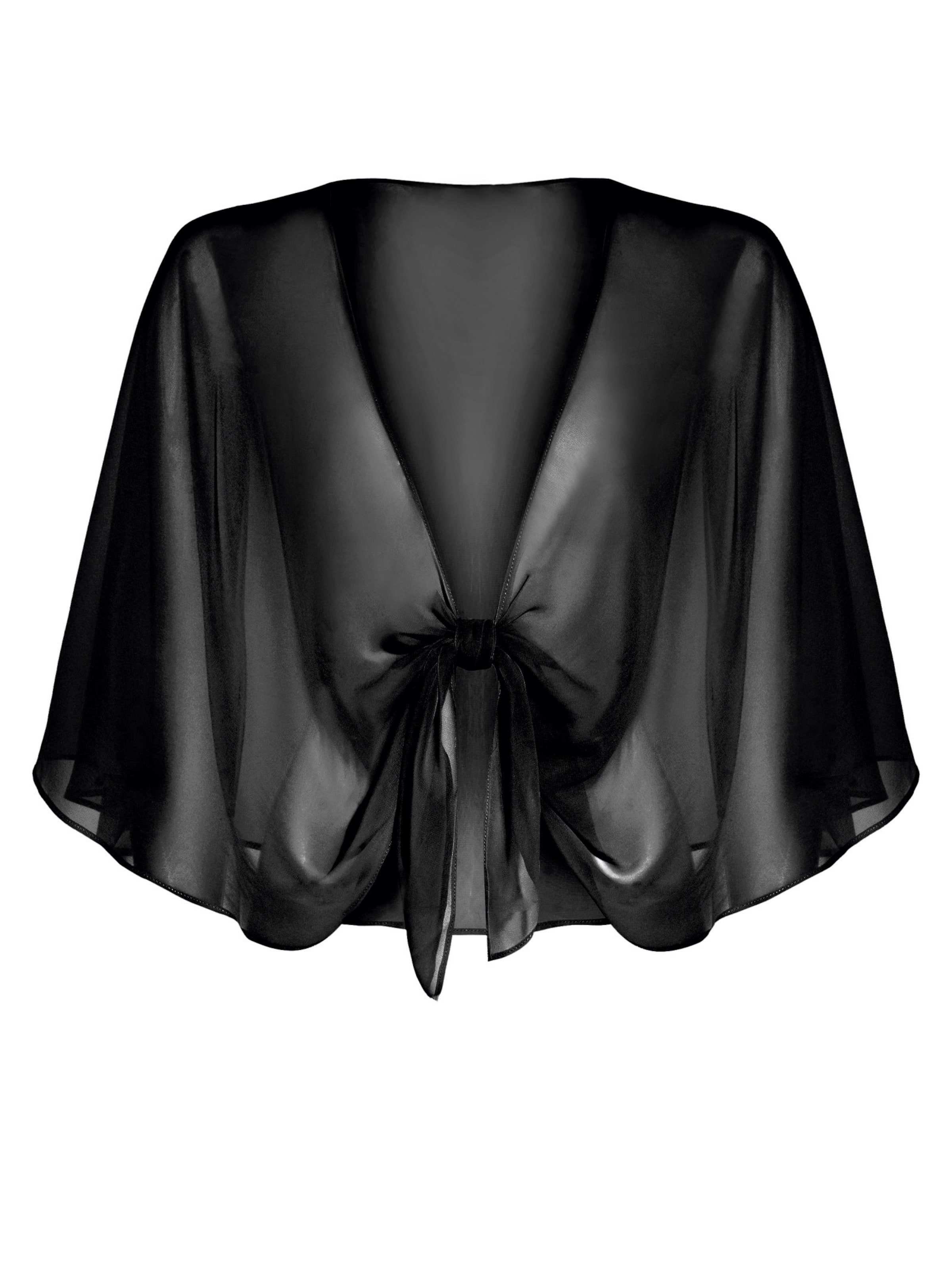 Adrianna Papell Cape in Black: front
