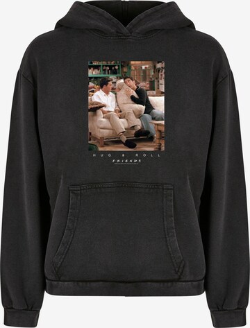 ABSOLUTE CULT Sweatshirt 'Friends - Hug And Roll' in Zwart: voorkant