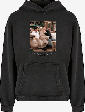 ABSOLUTE CULT Sweatshirt 'Friends - Hug And Roll' in Zwart: voorkant