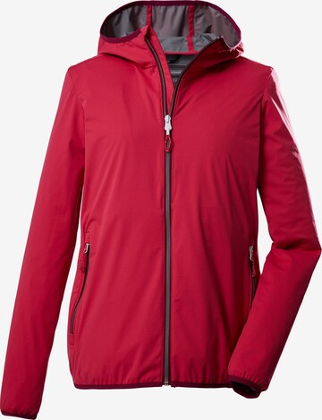 KILLTEC Outdoor Jacket in Red: front