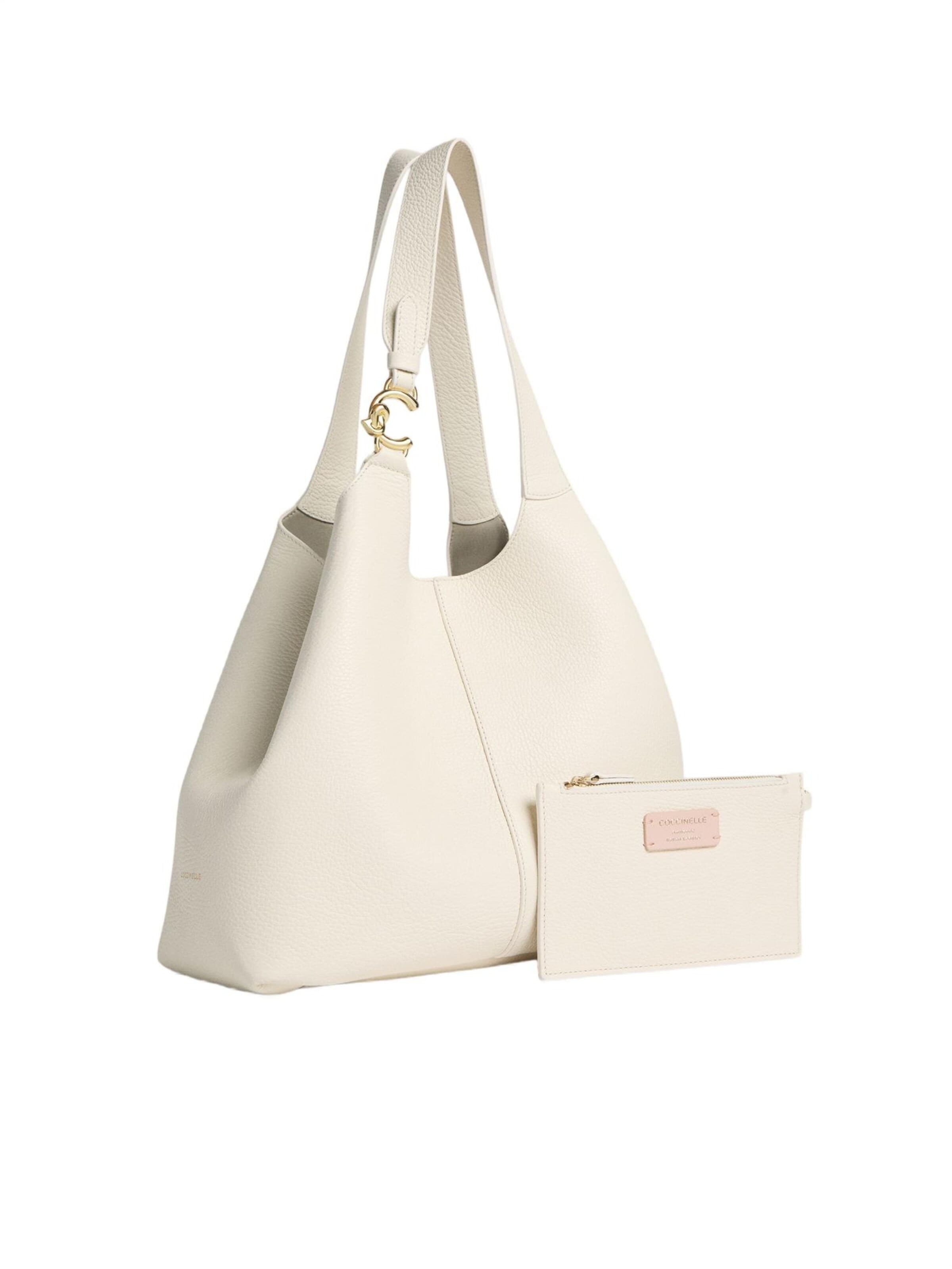 Coccinelle Schultertasche 'C-Easy S26 1'‌‌ in Weiß: Vorderseite