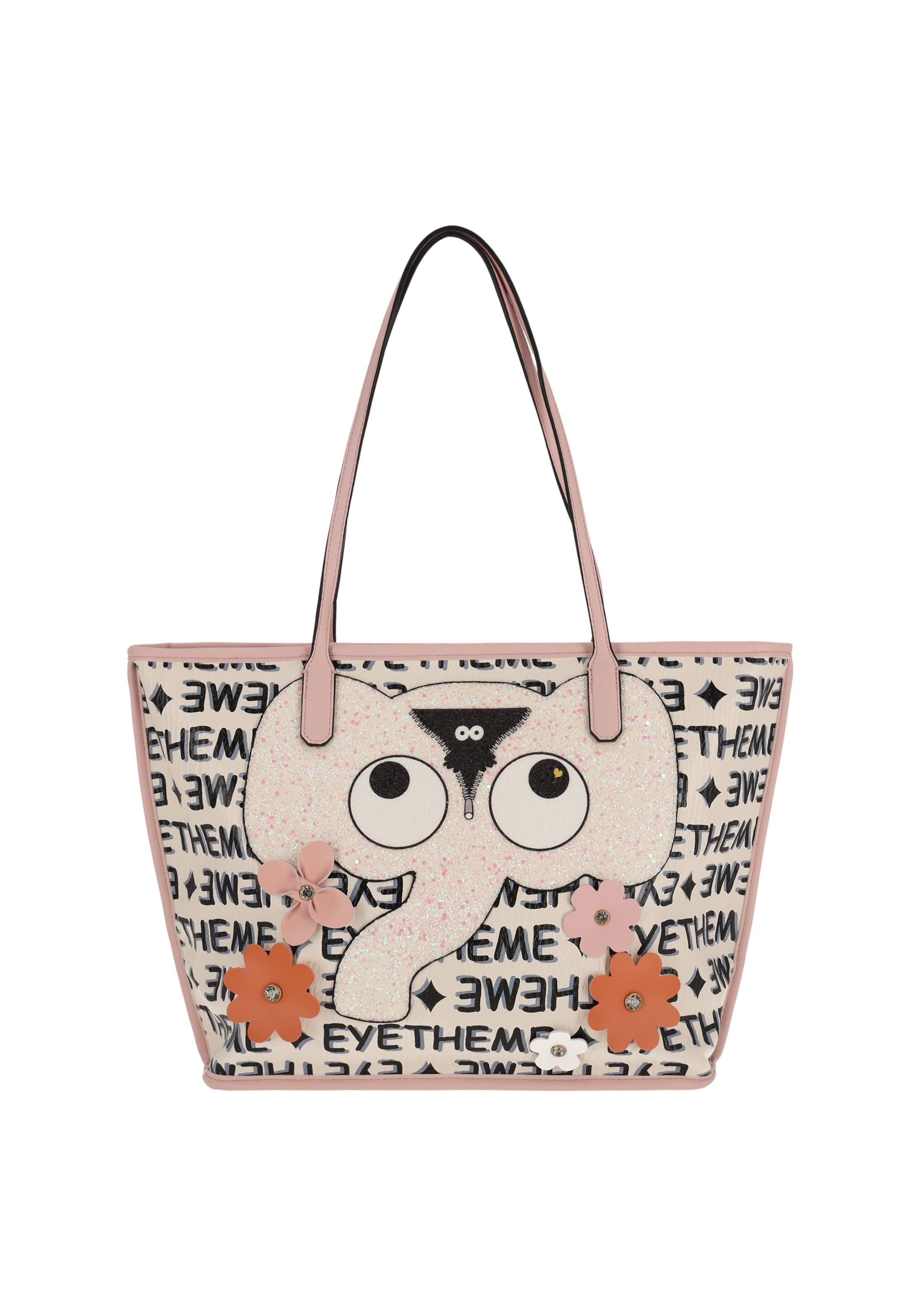 MYMO Shopper 'Pop Eyetheme' em opal / laranja / cor-de-rosa / preto, Vista do artigo