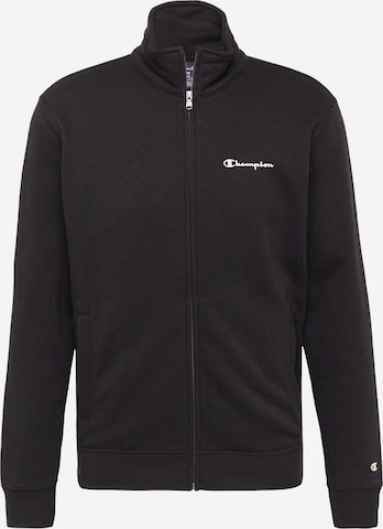 Champion Authentic Athletic Apparel Sweat jacket in Black: front