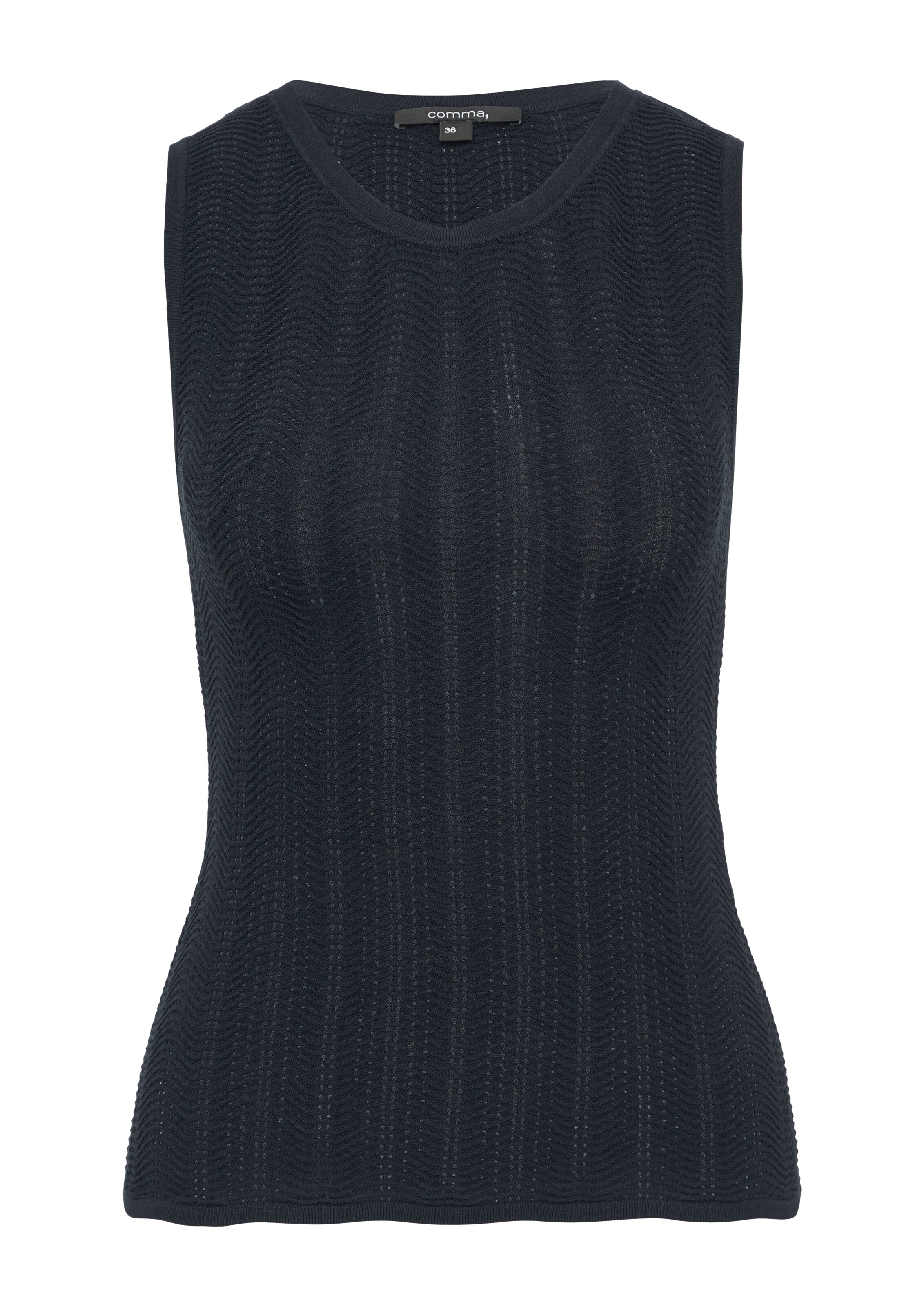 Haut COMMA en bleu : devant