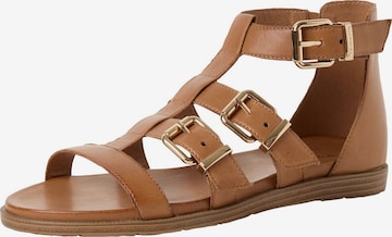 Sandales Tamaris en marron : devant