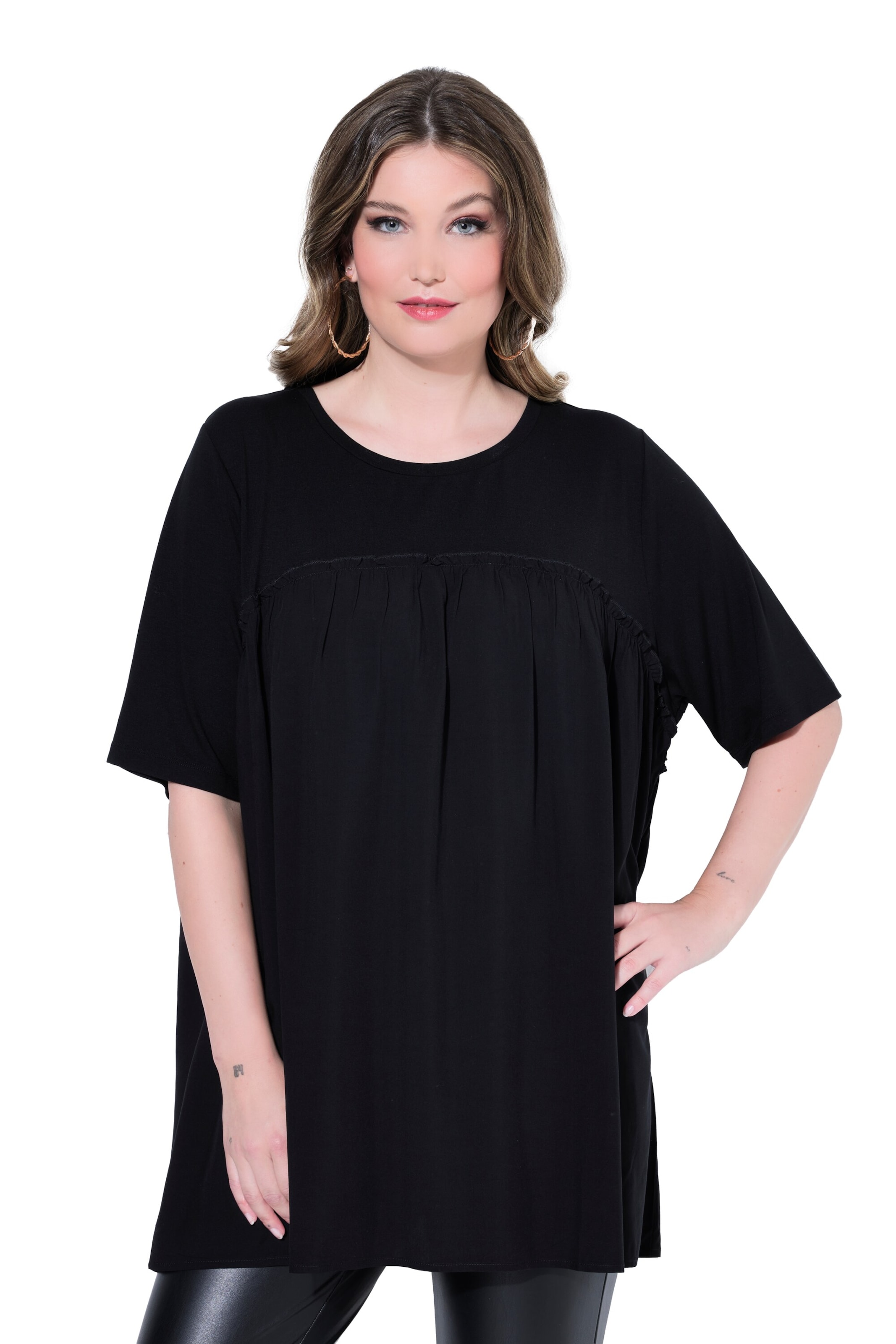 MIAMODA Blouse in Zwart: voorkant