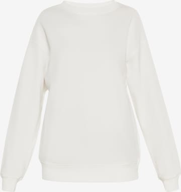 Bluză de molton 'Fashion Look' de la usha BLUE LABEL pe alb: față